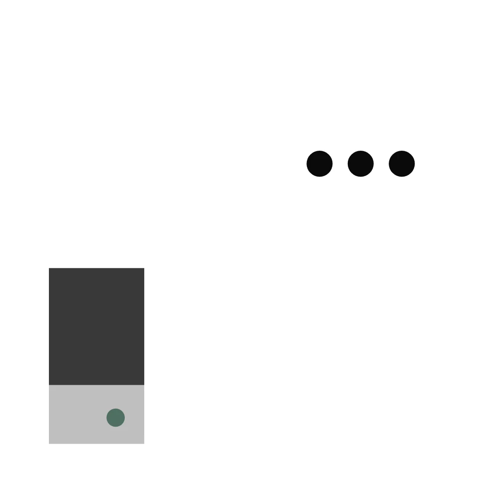 Icon of user thumbs-up in white without background.